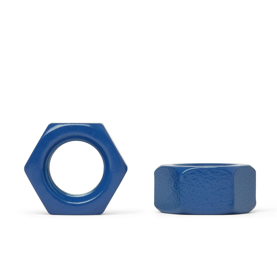 PTFE-gecoate Teflon Roestvrijstalen zeskantmoeren blauw - DIN 934