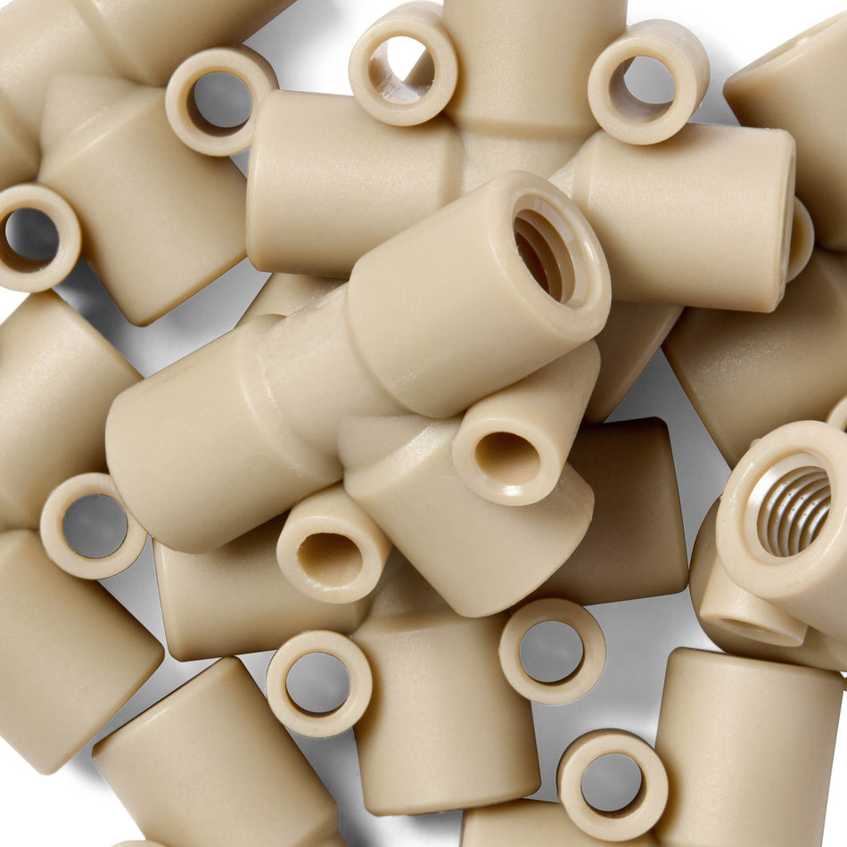 HPLC PEEK Driewegconnector