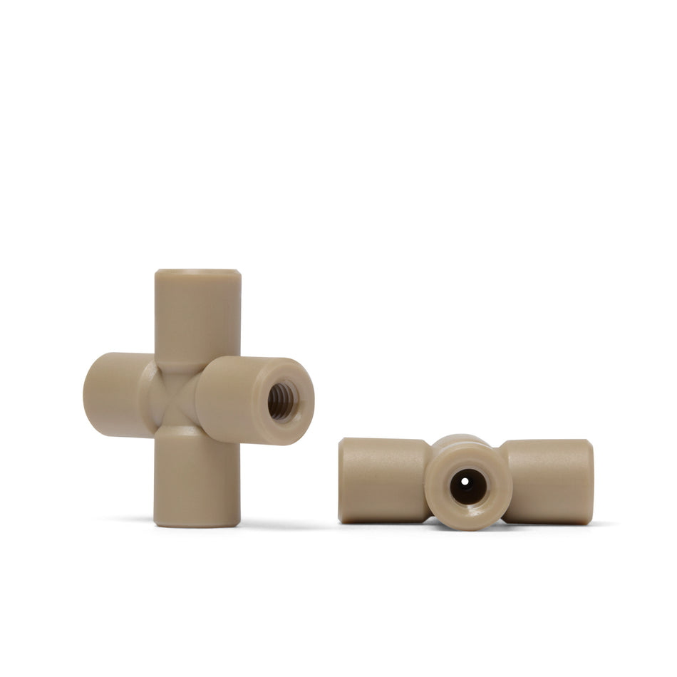 PEEK kruiskoppeling (4 weg) voor 1/16 OD buis